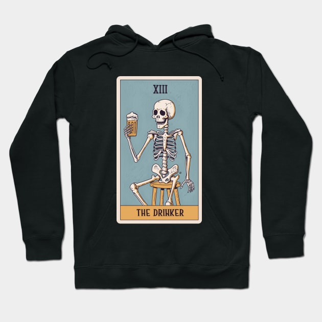 The Drinker Tarot Card Hoodie by zoljo